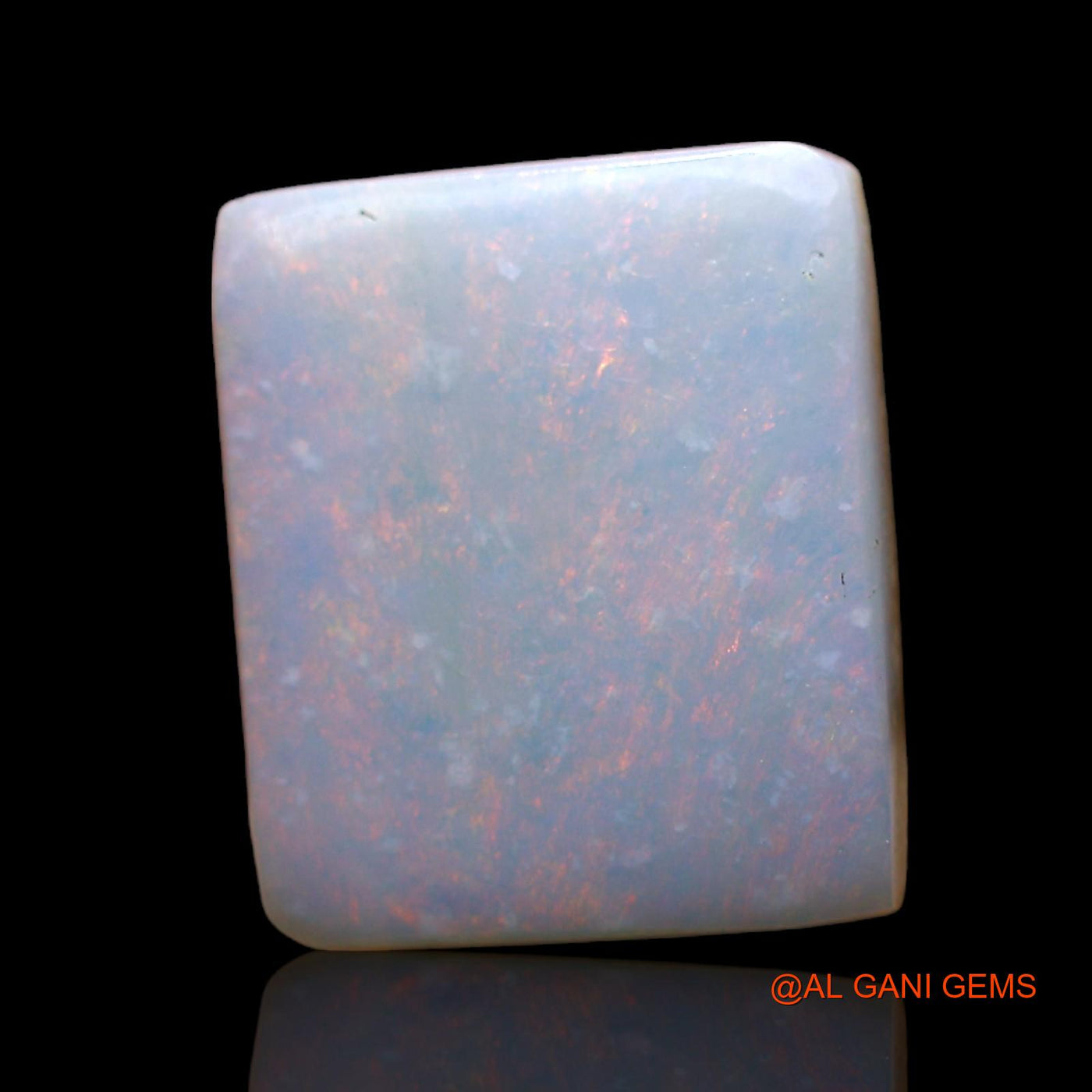 Natural Fire Opal Gemstone 6.00 Cts Loose Square Cabochon From Australia 13x11x4 mm AC-896