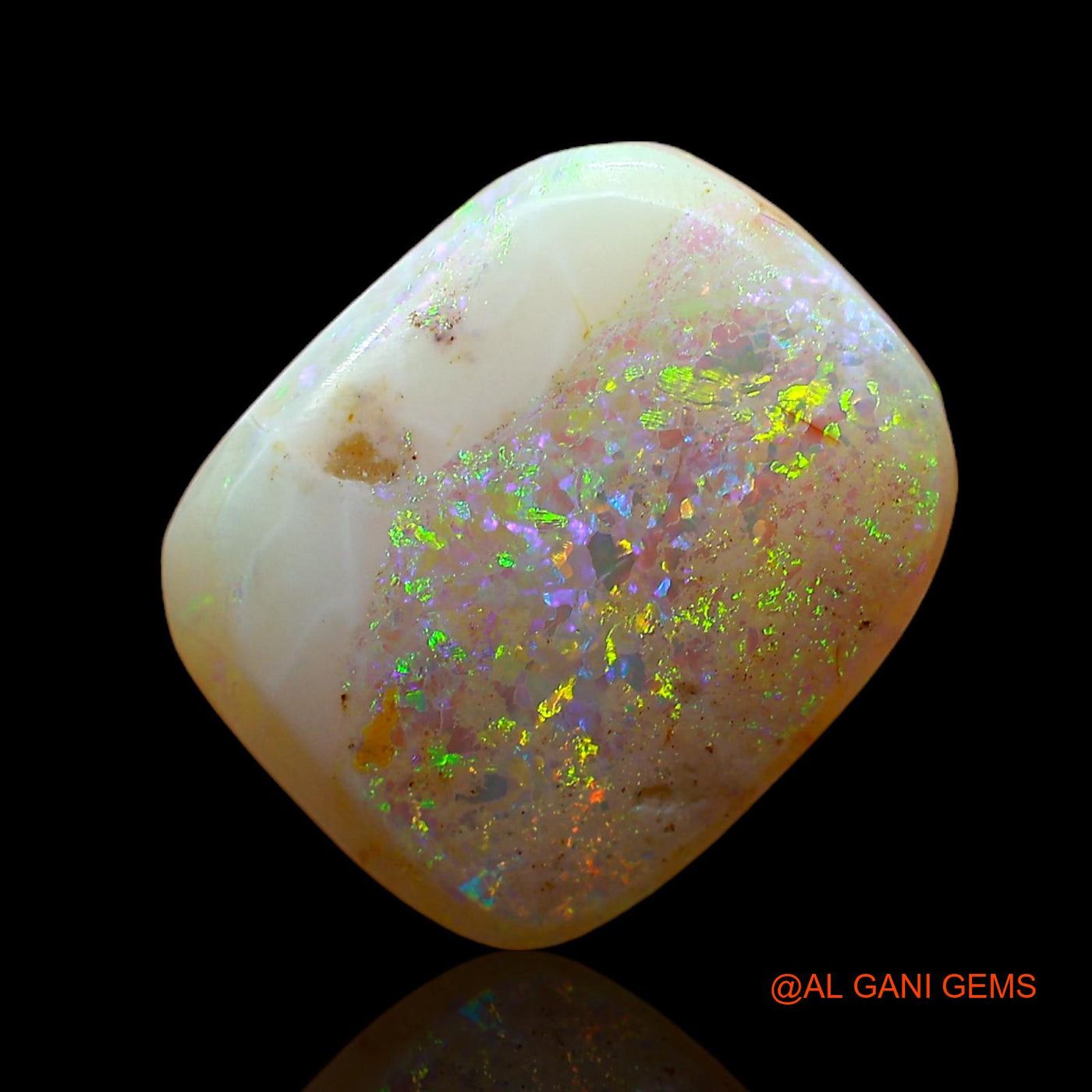 5.00 Cts Unheated Australian Fire Opal Loose Gemstone Oval Cabochon Natural 14x11x5 mm AC-897