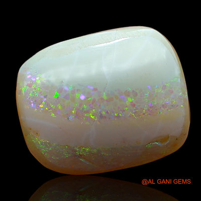 5.00 Cts Unheated Australian Fire Opal Loose Gemstone Oval Cabochon Natural 14x11x5 mm AC-897