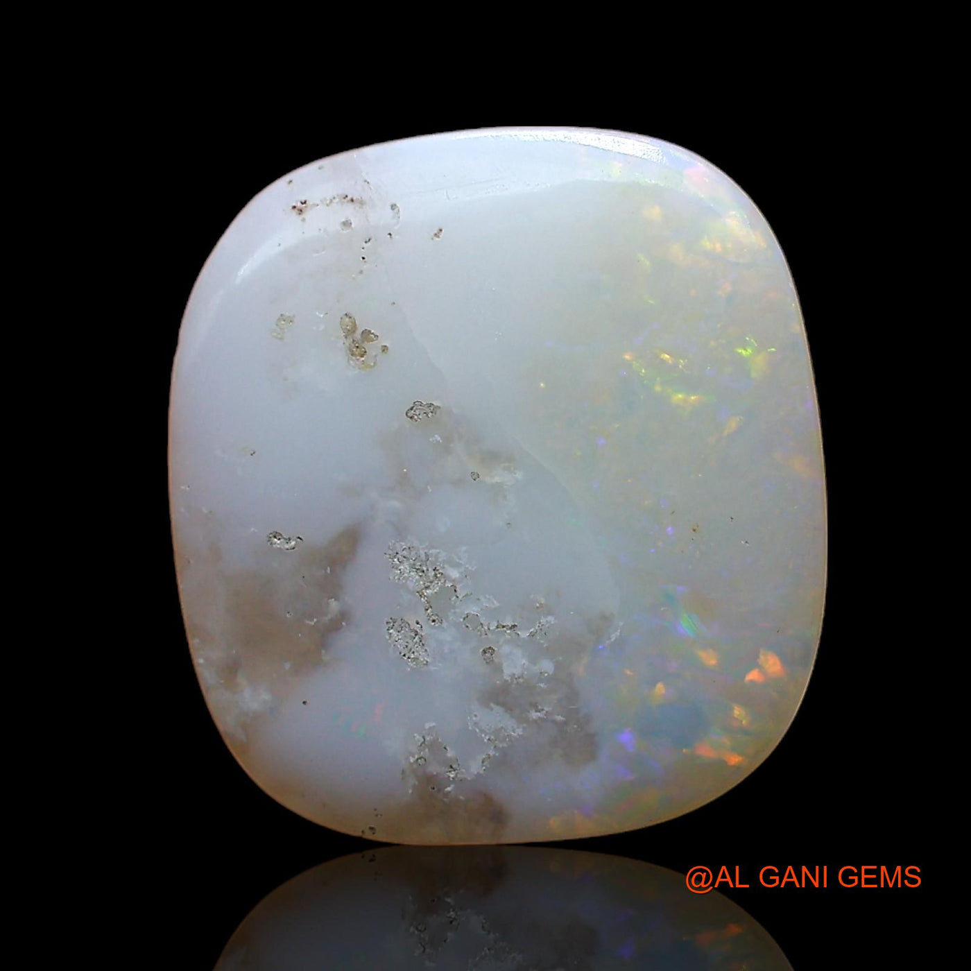 5.00 Cts Natural Australian Fire Opal Loose Gemstone Oval Cabochon 14x13x4 mm AC-898