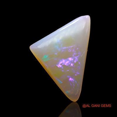 Natural Untreated Fire Opal Loose Gemstone Trillion Cabochon From Australia 2.00 Cts 16x10x3 mm AC-902