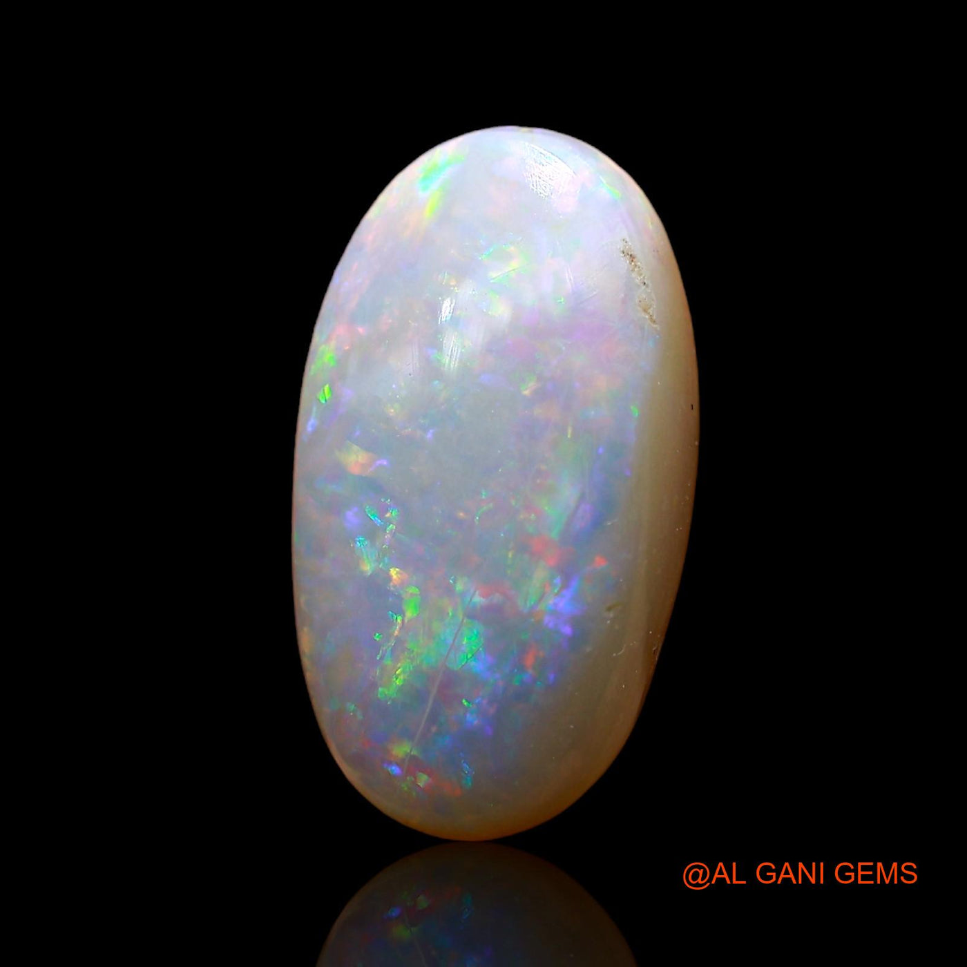 5.00 Cts Unheated Australian Fire Opal Loose Gemstone Oval Cabochon Natural 16x8x5 mm AC-903