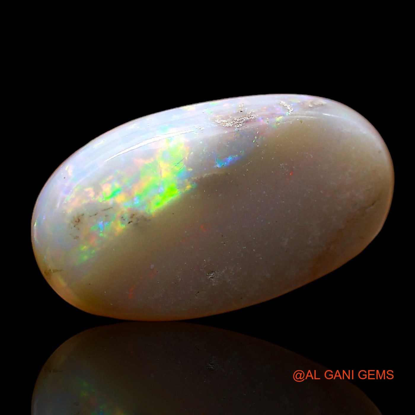 5.00 Cts Unheated Australian Fire Opal Loose Gemstone Oval Cabochon Natural 16x8x5 mm AC-903