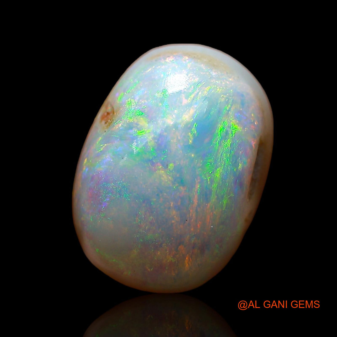 7.00 Cts Natural Australian Fire Opal Loose Gemstone Oval Cabochon 13x9x7 mm AC-910