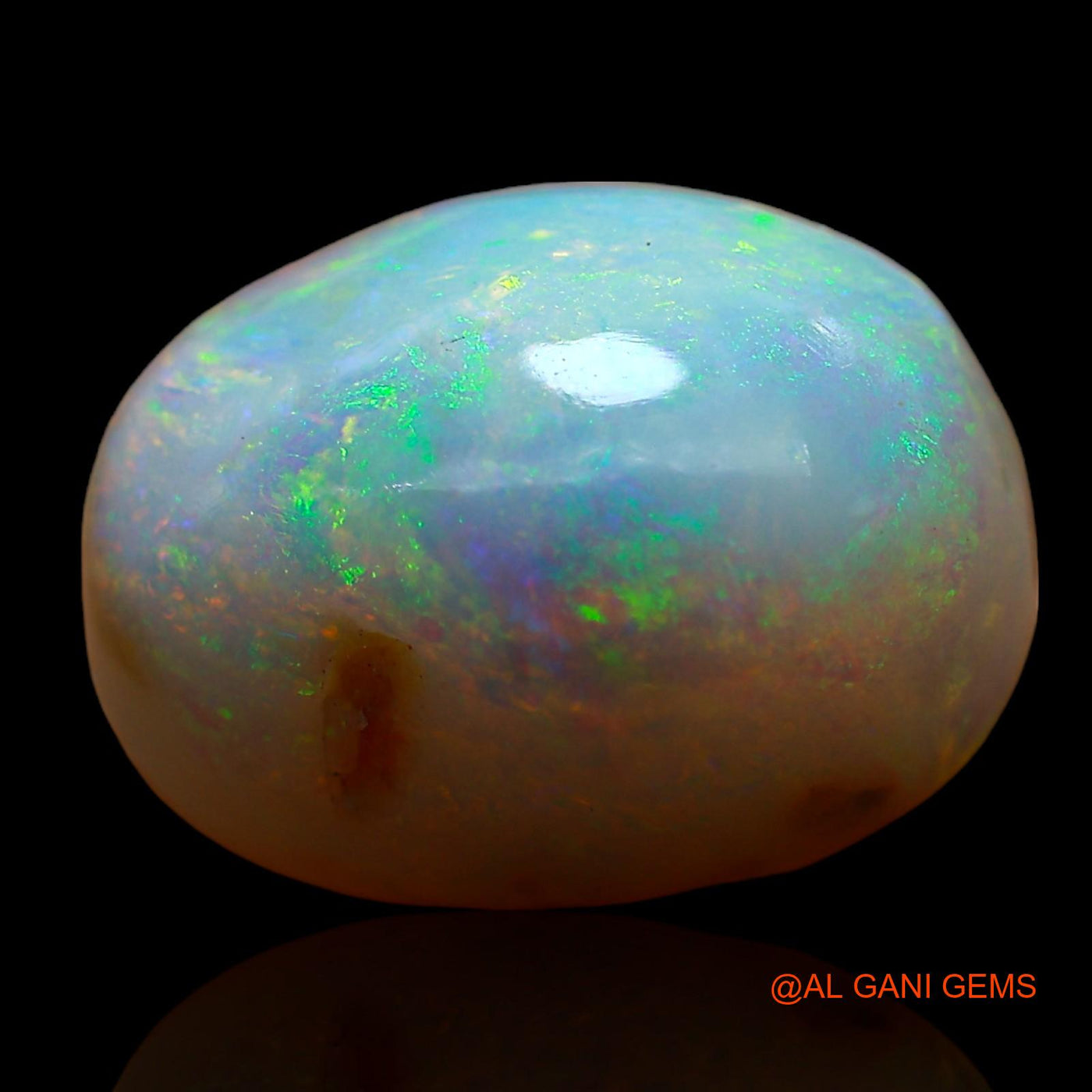 7.00 Cts Natural Australian Fire Opal Loose Gemstone Oval Cabochon 13x9x7 mm AC-910
