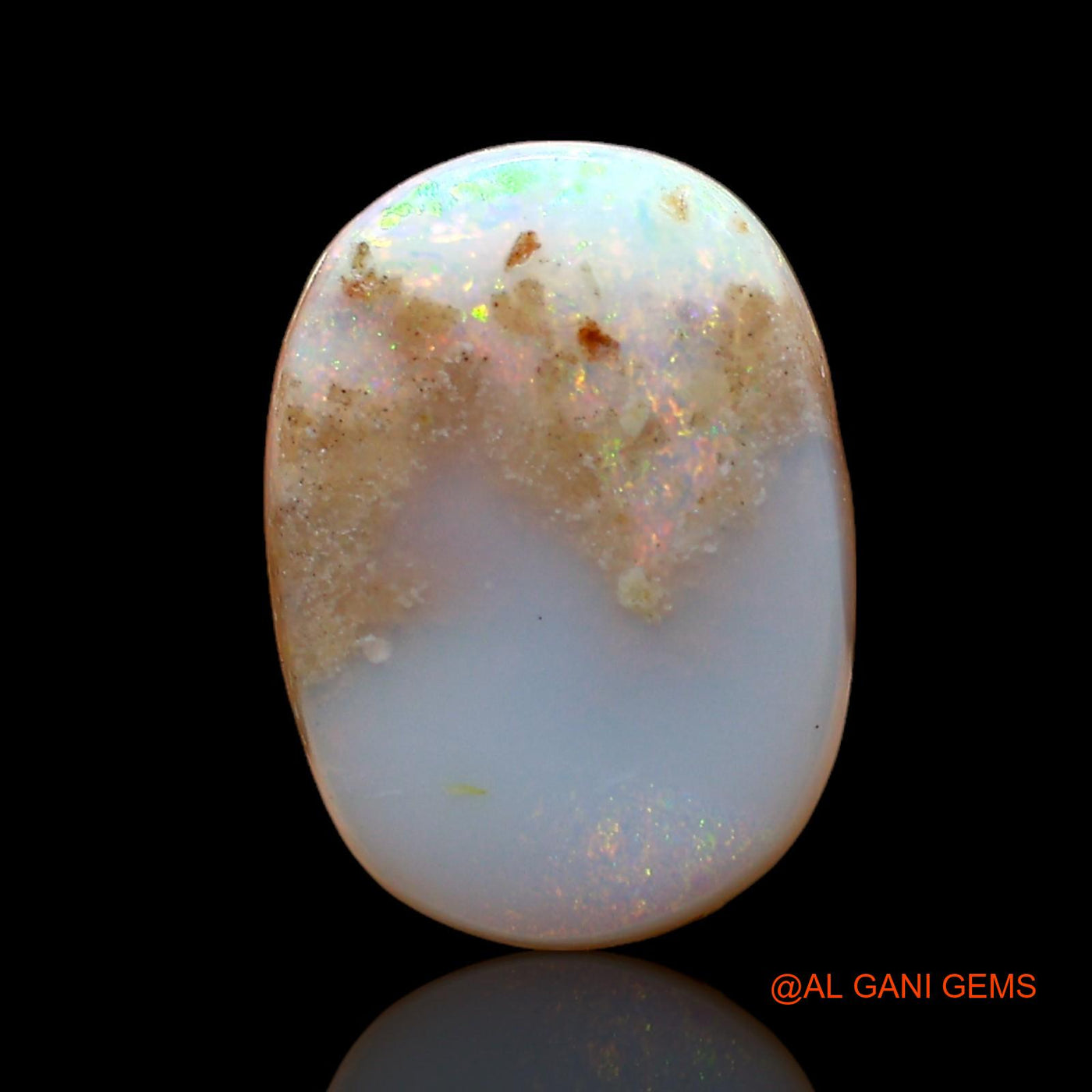 7.00 Cts Natural Australian Fire Opal Loose Gemstone Oval Cabochon 13x9x7 mm AC-910