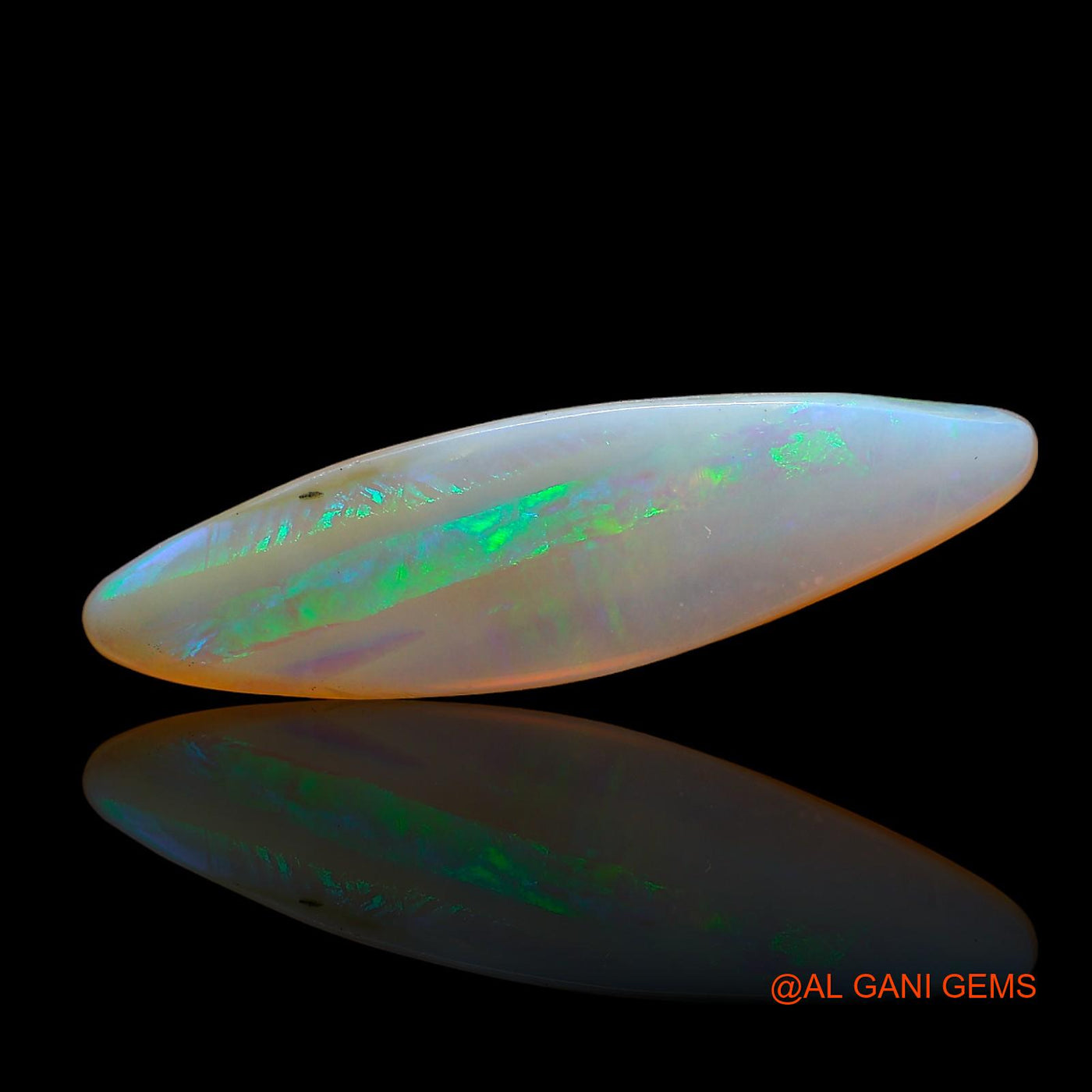Natural Untreated Fire Opal Loose Gemstone Fancy Cabochon From Australia 3.00 Cts 25x7x3 mm AC-911