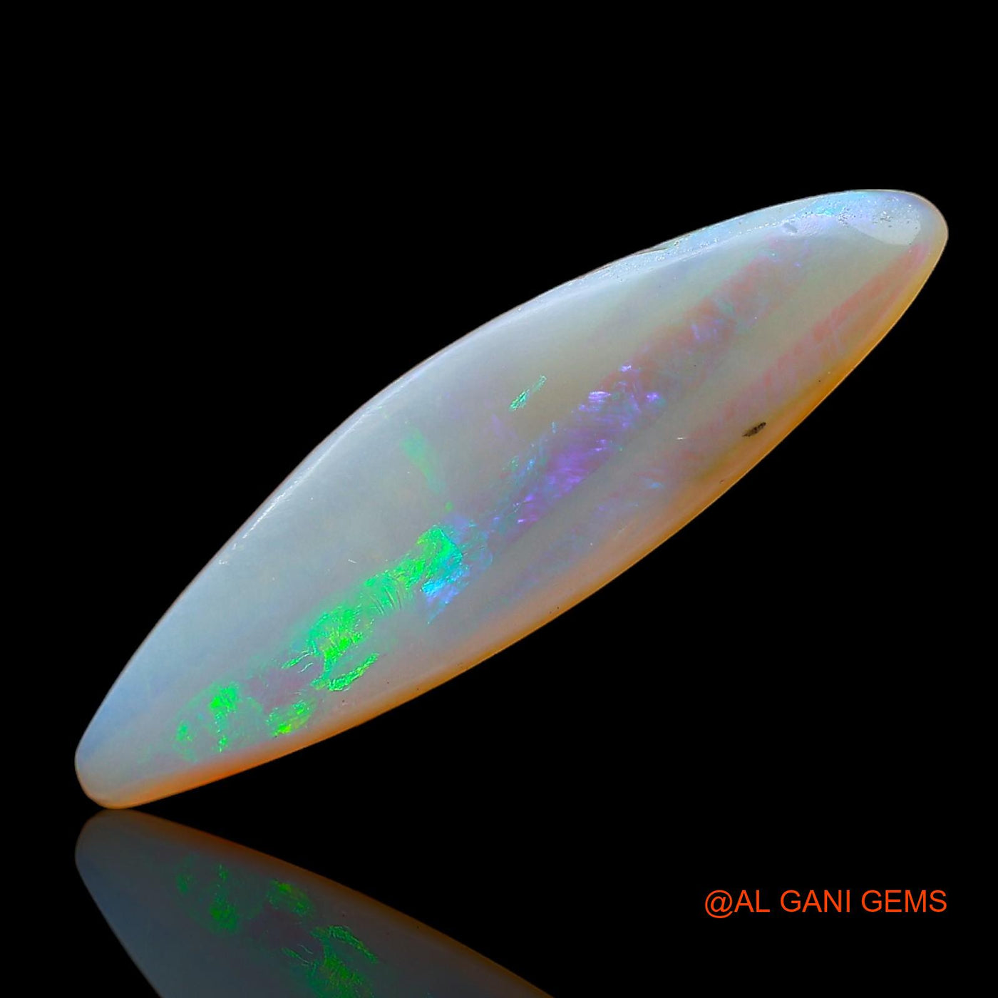 Natural Untreated Fire Opal Loose Gemstone Fancy Cabochon From Australia 3.00 Cts 25x7x3 mm AC-911