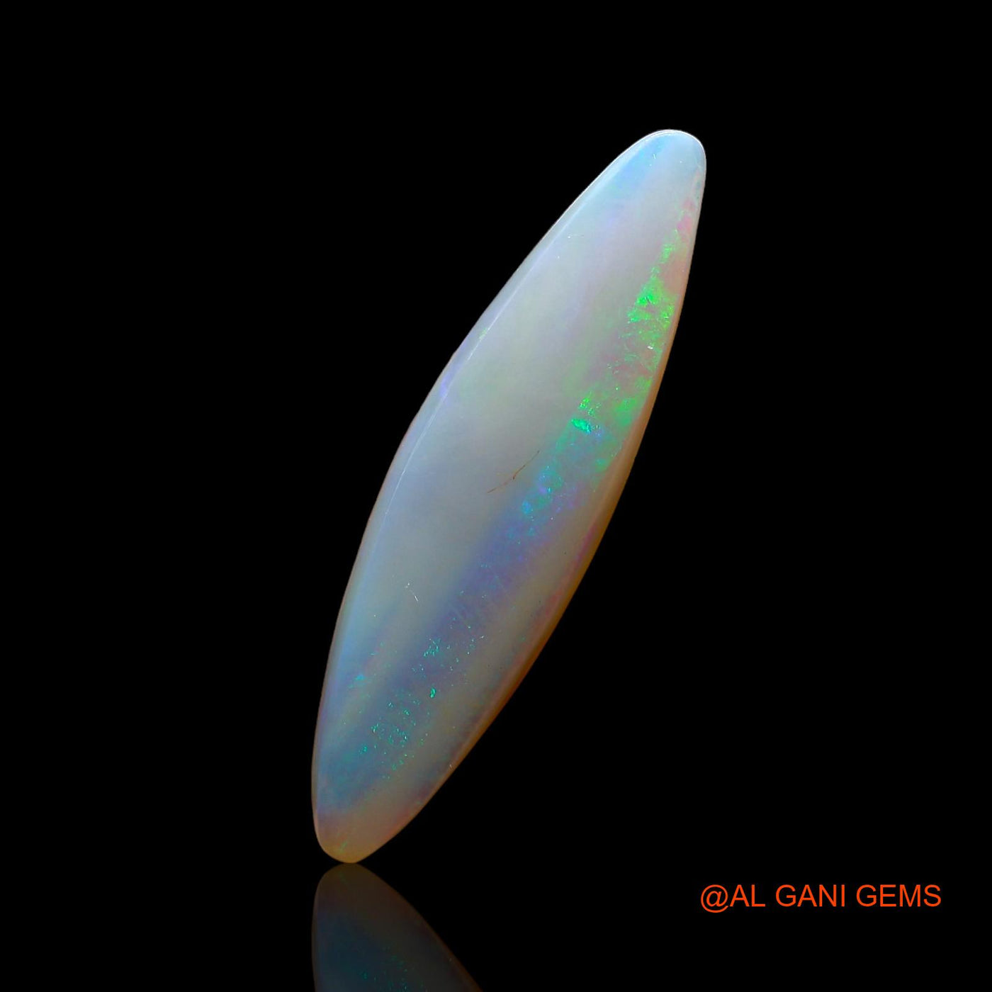 Natural Untreated Fire Opal Loose Gemstone Fancy Cabochon From Australia 3.00 Cts 25x7x3 mm AC-911