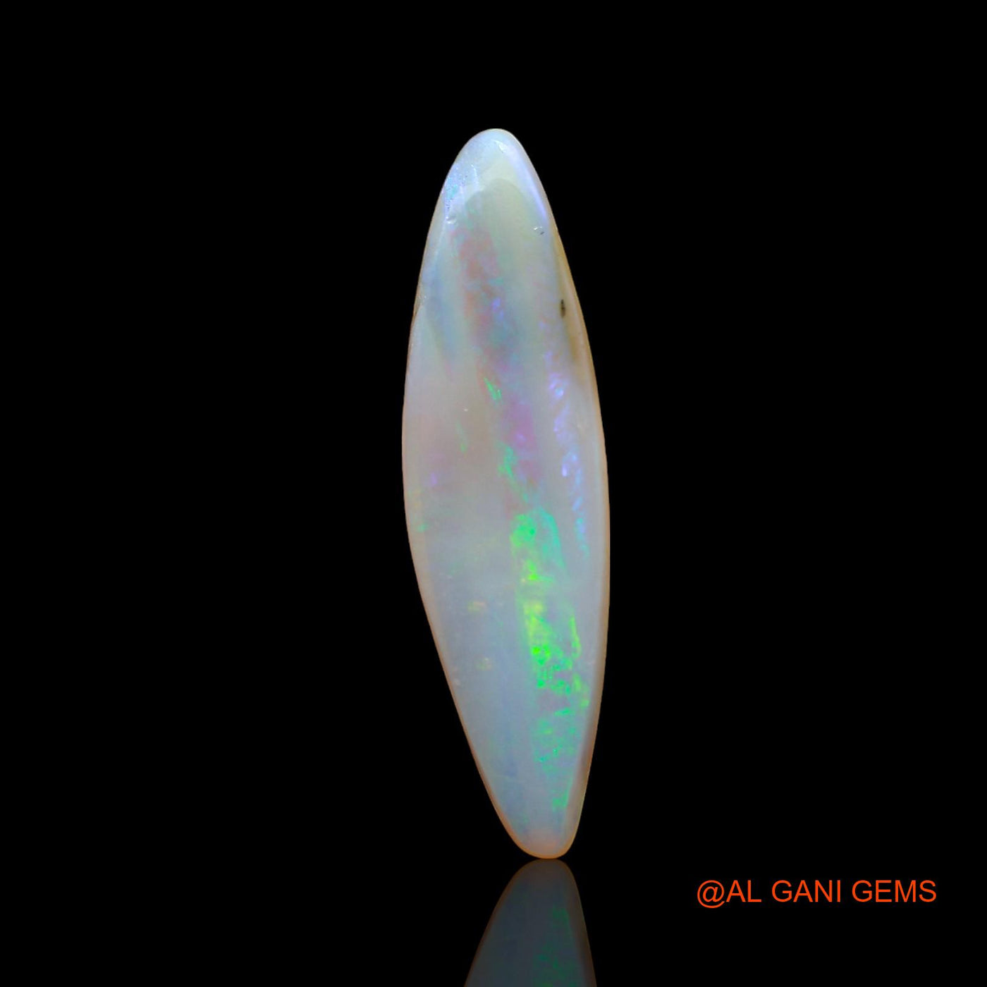 Natural Untreated Fire Opal Loose Gemstone Fancy Cabochon From Australia 3.00 Cts 25x7x3 mm AC-911