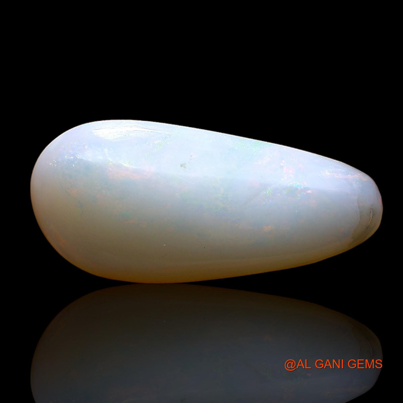 Natural Untreated Fire Opal Loose Gemstone Pear Cabochon From Australia 5.00 Cts 21x10x4 mm AC-912