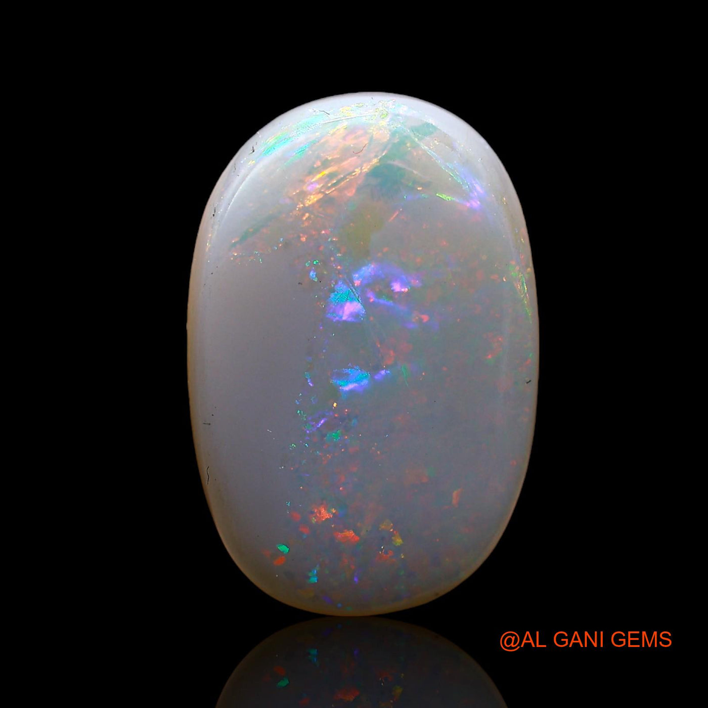 6.00 Cts Natural Australian Fire Opal Loose Gemstone Oval Cabochon 18x12x4 mm AC-913