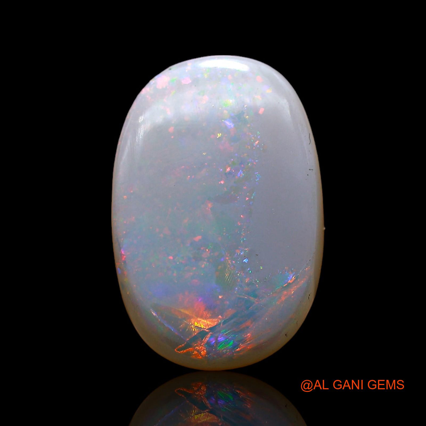6.00 Cts Natural Australian Fire Opal Loose Gemstone Oval Cabochon 18x12x4 mm AC-913