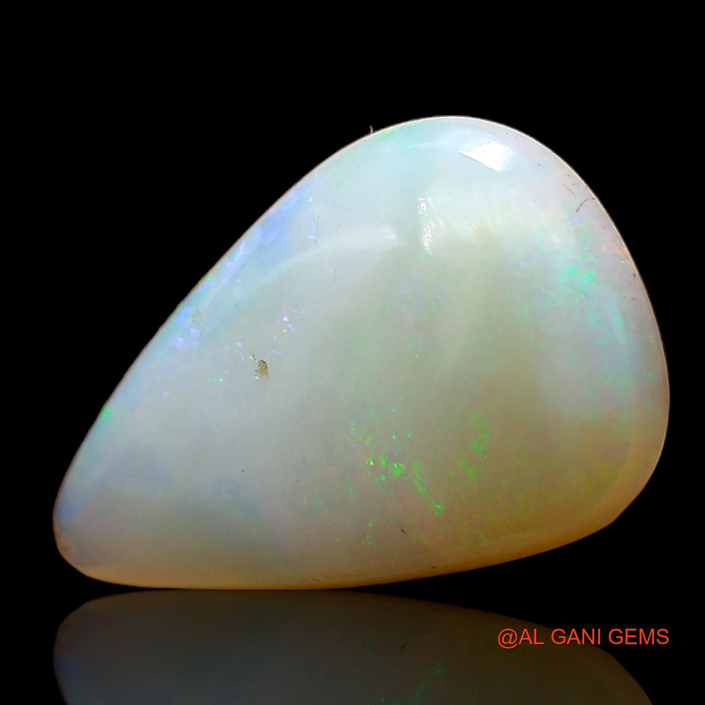 4.00 Cts Natural Australian Fire Opal Loose Gemstone Pear Cabochon 17x11x3 mm AC-914