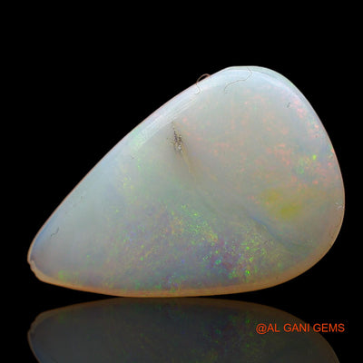 4.00 Cts Natural Australian Fire Opal Loose Gemstone Pear Cabochon 17x11x3 mm AC-914
