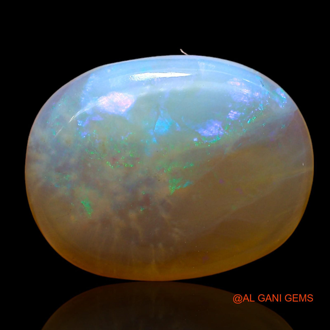 6.00 Cts Natural Australian Fire Opal Oval Cabochon Loose Gemstone For Jewelry 16x12x4 mm AC-917
