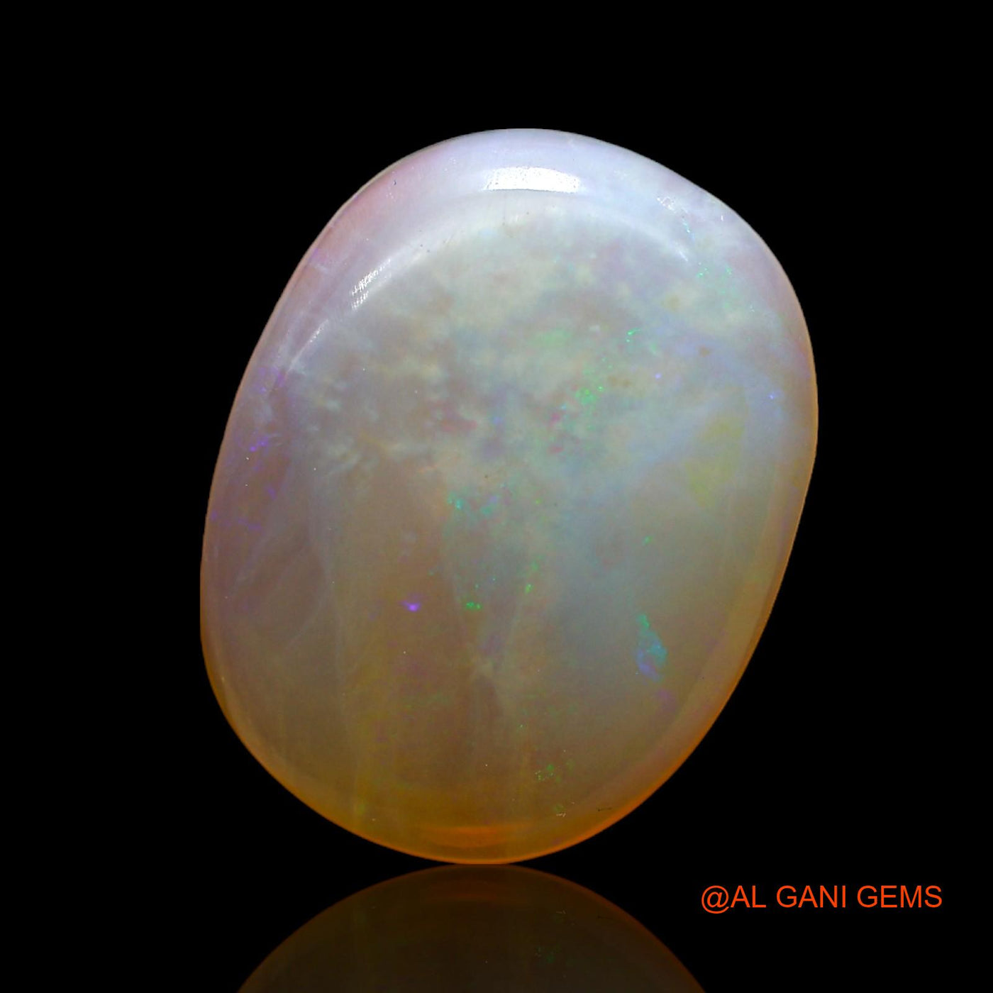 6.00 Cts Natural Australian Fire Opal Oval Cabochon Loose Gemstone For Jewelry 16x12x4 mm AC-917