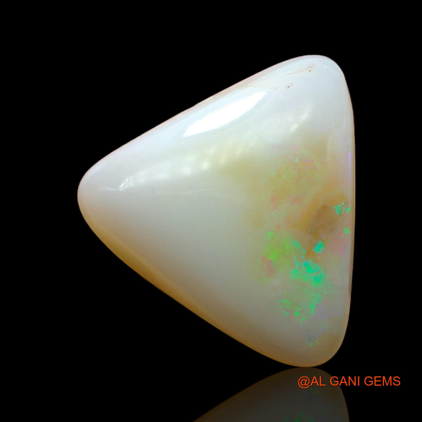 5.00 Cts Natural Australian Fire Opal Loose Gemstone Trillion Cabochon 14x14x4 mm AC-918