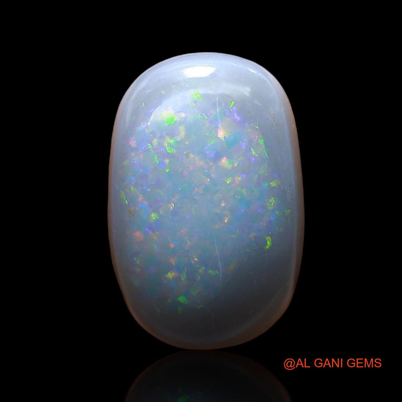 Natural Untreated Fire Opal Loose Gemstone Oval Cabochon From Australia 6.00 Cts 16x10x5 mm AC-919