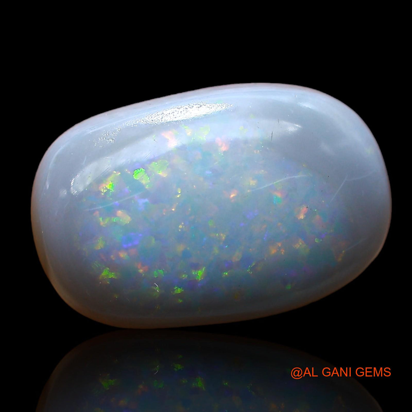 Natural Untreated Fire Opal Loose Gemstone Oval Cabochon From Australia 6.00 Cts 16x10x5 mm AC-919