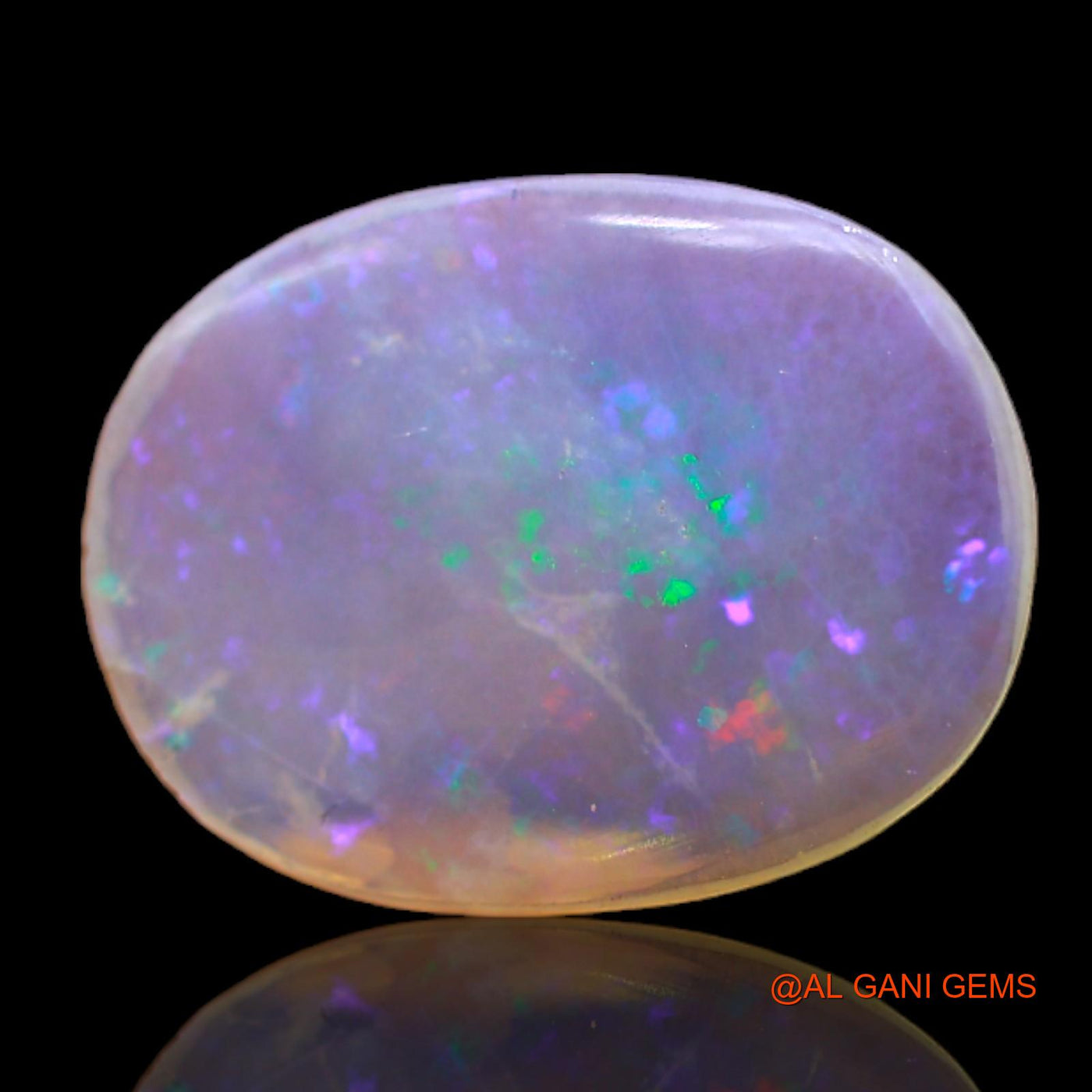 3.00 Cts Unheated Australian Fire Opal Loose Gemstone Oval Cabochon Natural 17x13x2 mm AC-91