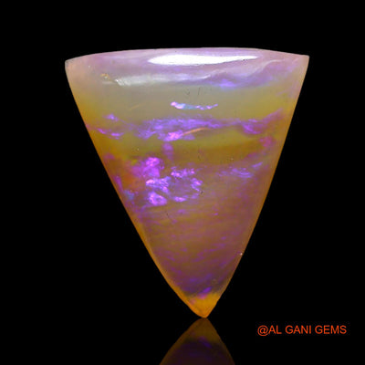 3.00 Cts Natural Australian Fire Opal Loose Gemstone Trillion Cabochon 15x13x3 mm AC-920
