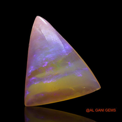 3.00 Cts Natural Australian Fire Opal Loose Gemstone Trillion Cabochon 15x13x3 mm AC-920