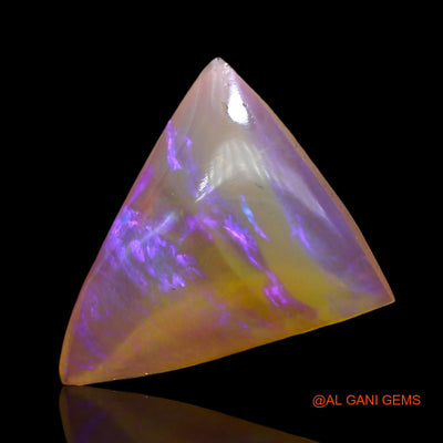 3.00 Cts Natural Australian Fire Opal Loose Gemstone Trillion Cabochon 15x13x3 mm AC-920
