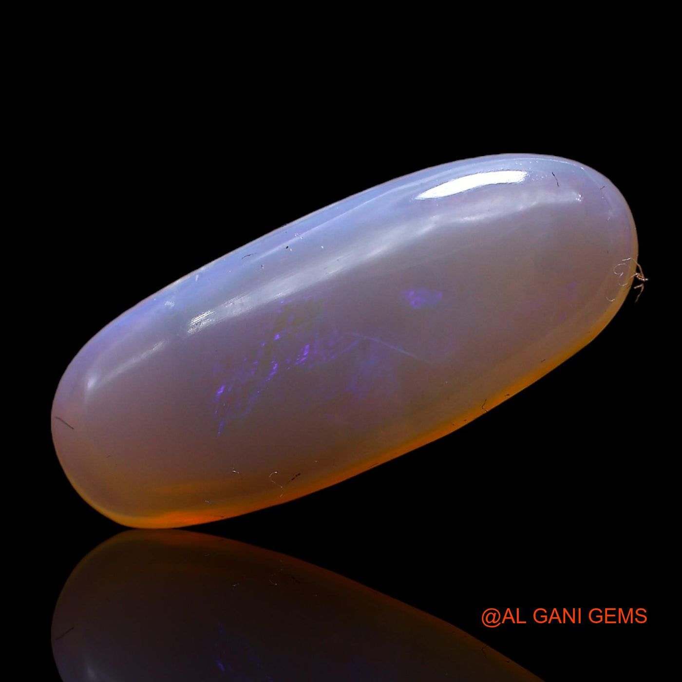 4.00 Cts Natural Australian Fire Opal Oval Cabochon Loose Gemstone For Jewelry 19x7x4 mm AC-922