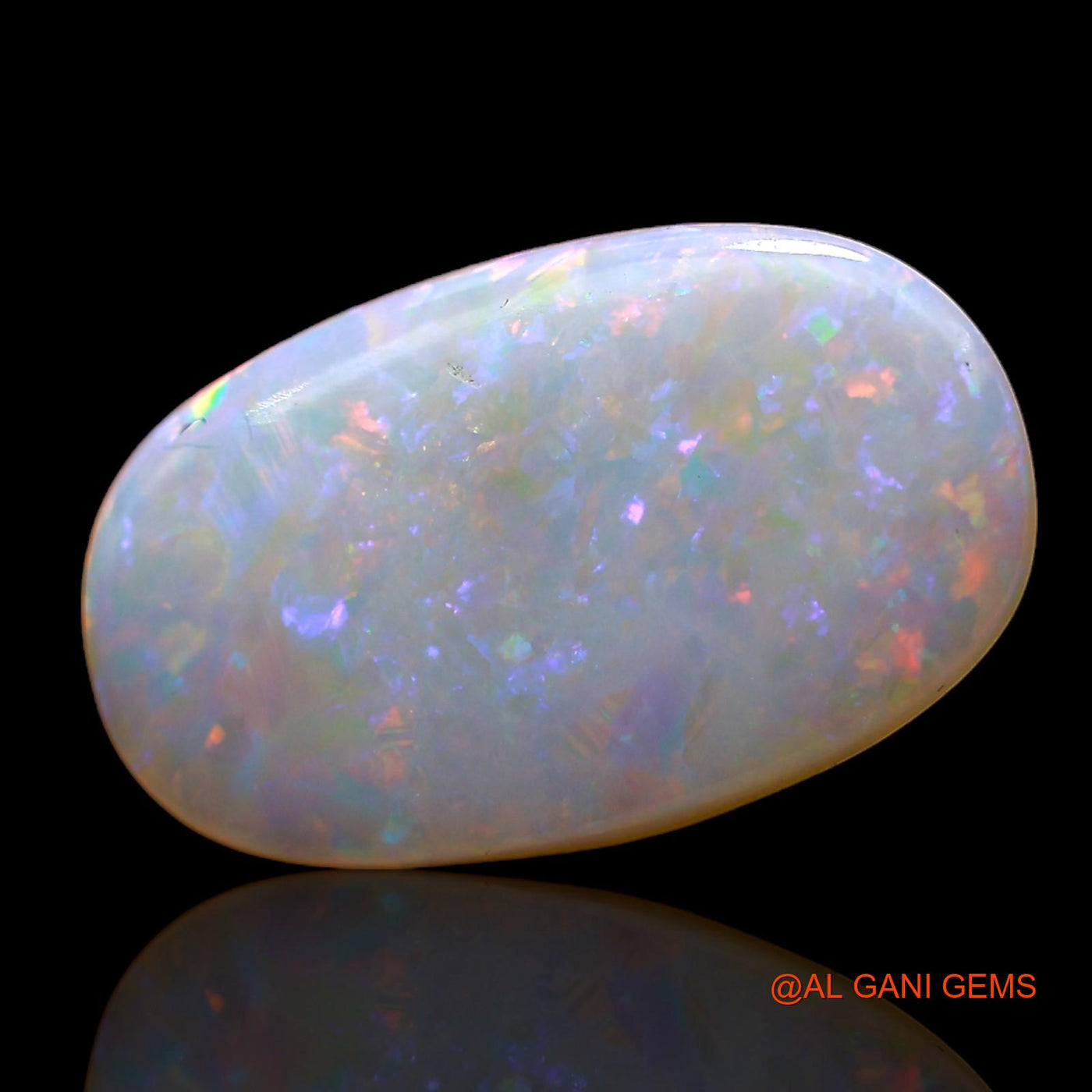 2.00 Cts Natural Australian Fire Opal Oval Cabochon Loose Gemstone For Jewelry 17x10x2 mm AC-923