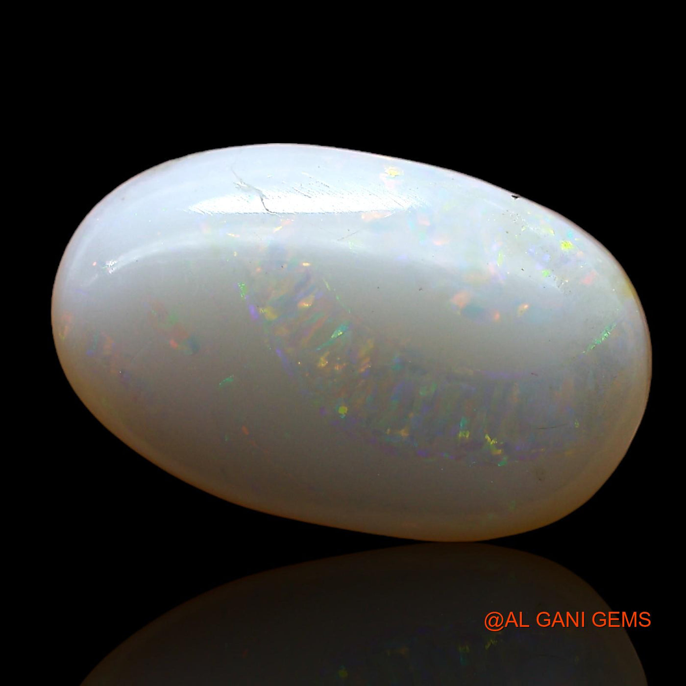 4.00 Cts Natural Australian Fire Opal Oval Cabochon Loose Gemstone For Jewelry 17x10x4 mm AC-924