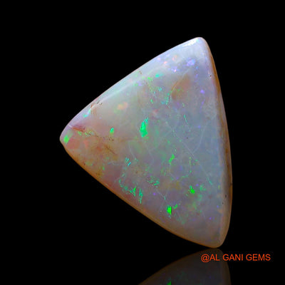 Natural Untreated Fire Opal Loose Gemstone Trillion Cabochon From Australia 3.00 Cts 13x12x3 mm AC-925