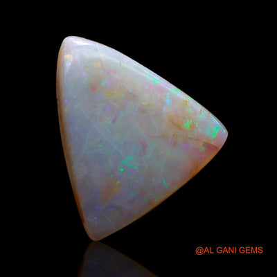 Natural Untreated Fire Opal Loose Gemstone Trillion Cabochon From Australia 3.00 Cts 13x12x3 mm AC-925