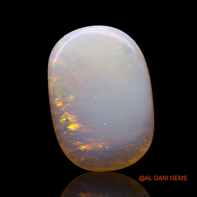 Natural Untreated Fire Opal Loose Gemstone Oval Cabochon From Australia 2.00 Cts 15x10x2 mm AC-928