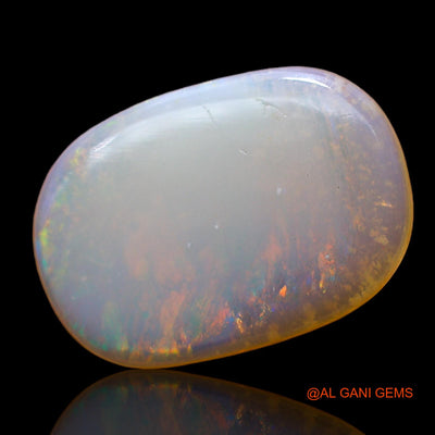 Natural Untreated Fire Opal Loose Gemstone Oval Cabochon From Australia 2.00 Cts 15x10x2 mm AC-928