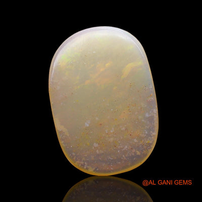 Natural Untreated Fire Opal Loose Gemstone Oval Cabochon From Australia 2.00 Cts 15x10x2 mm AC-928