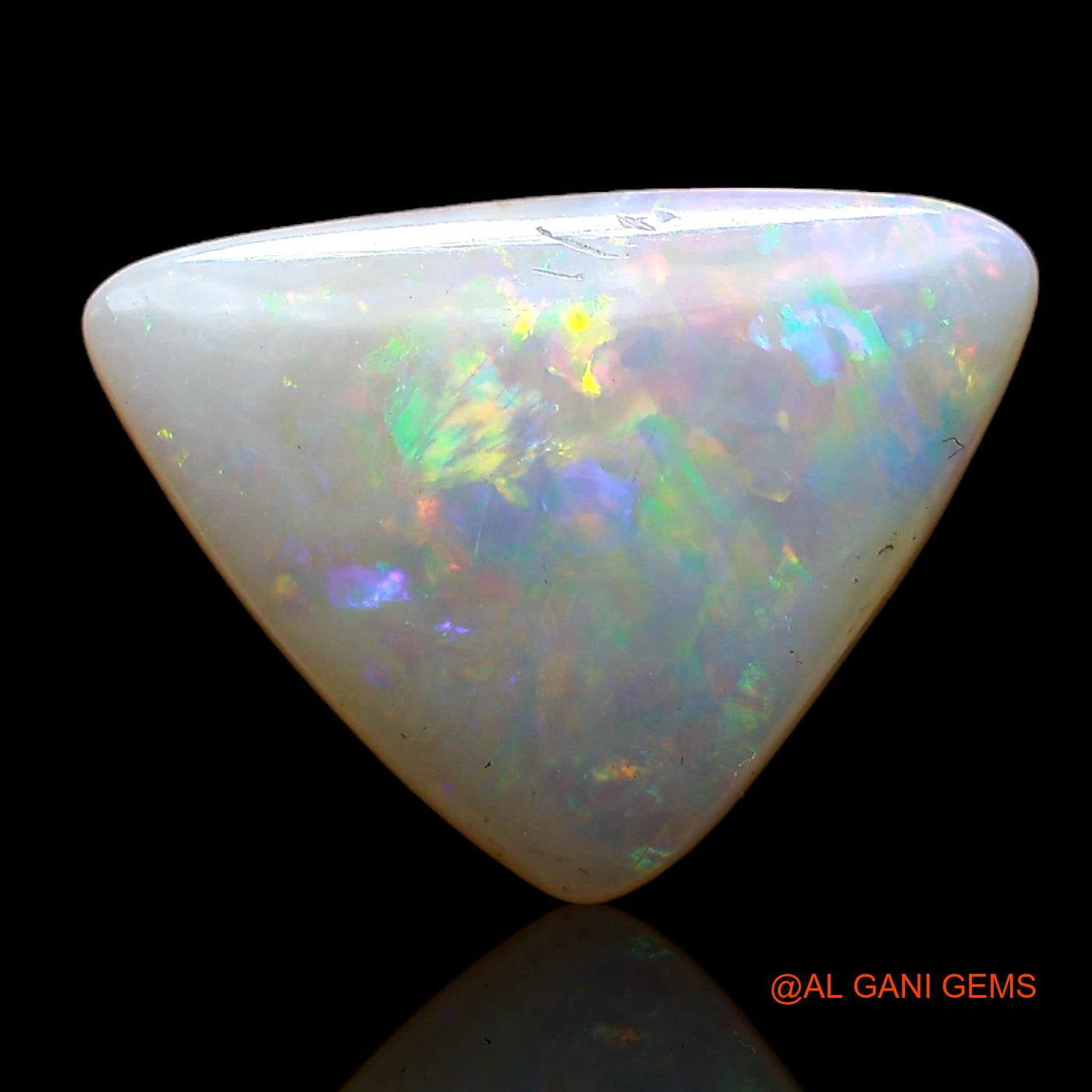 2.00 Cts Natural Australian Fire Opal Loose Gemstone Trillion Cabochon 15x11x2 mm AC-930