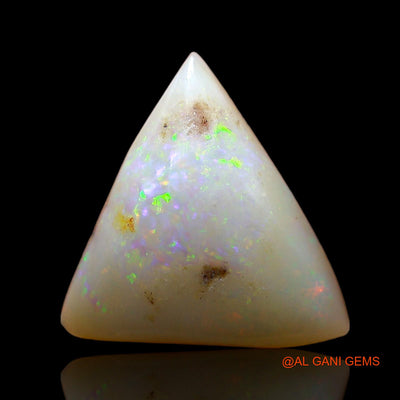 Natural Untreated Fire Opal Loose Gemstone Trillion Cabochon From Australia 4.00 Cts 13x12x5 mm AC-931