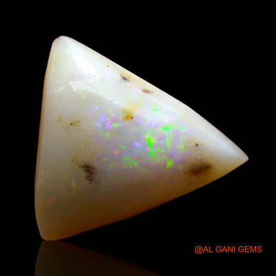 Natural Untreated Fire Opal Loose Gemstone Trillion Cabochon From Australia 4.00 Cts 13x12x5 mm AC-931