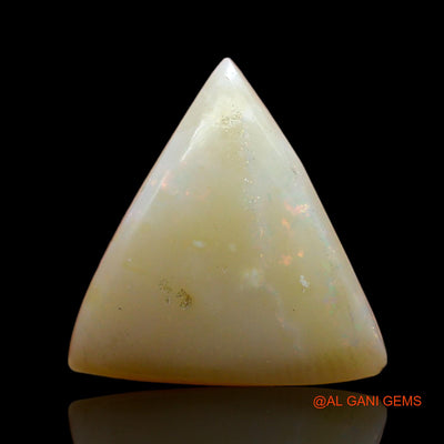 Natural Untreated Fire Opal Loose Gemstone Trillion Cabochon From Australia 4.00 Cts 13x12x5 mm AC-931