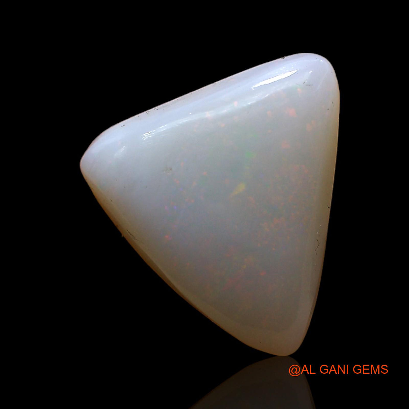 3.00 Cts Natural Australian Fire Opal Trillion Cabochon Loose Gemstone For Jewelry 13x12x3 mm AC-933