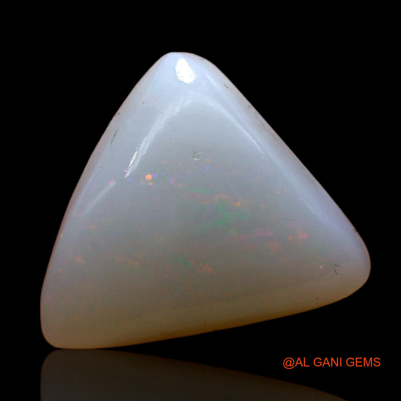 3.00 Cts Natural Australian Fire Opal Trillion Cabochon Loose Gemstone For Jewelry 13x12x3 mm AC-933