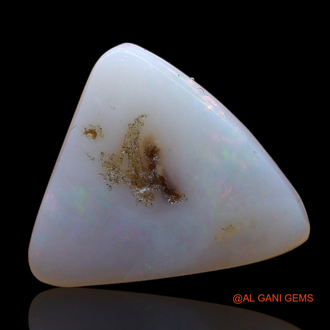 3.00 Cts Natural Australian Fire Opal Trillion Cabochon Loose Gemstone For Jewelry 13x12x3 mm AC-933