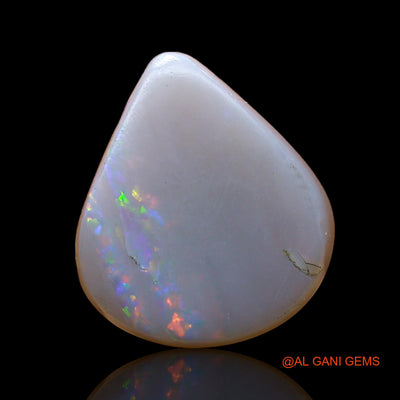 4.00 Cts Natural Australian Fire Opal Loose Gemstone Pear Cabochon 14x12x4 mm AC-934