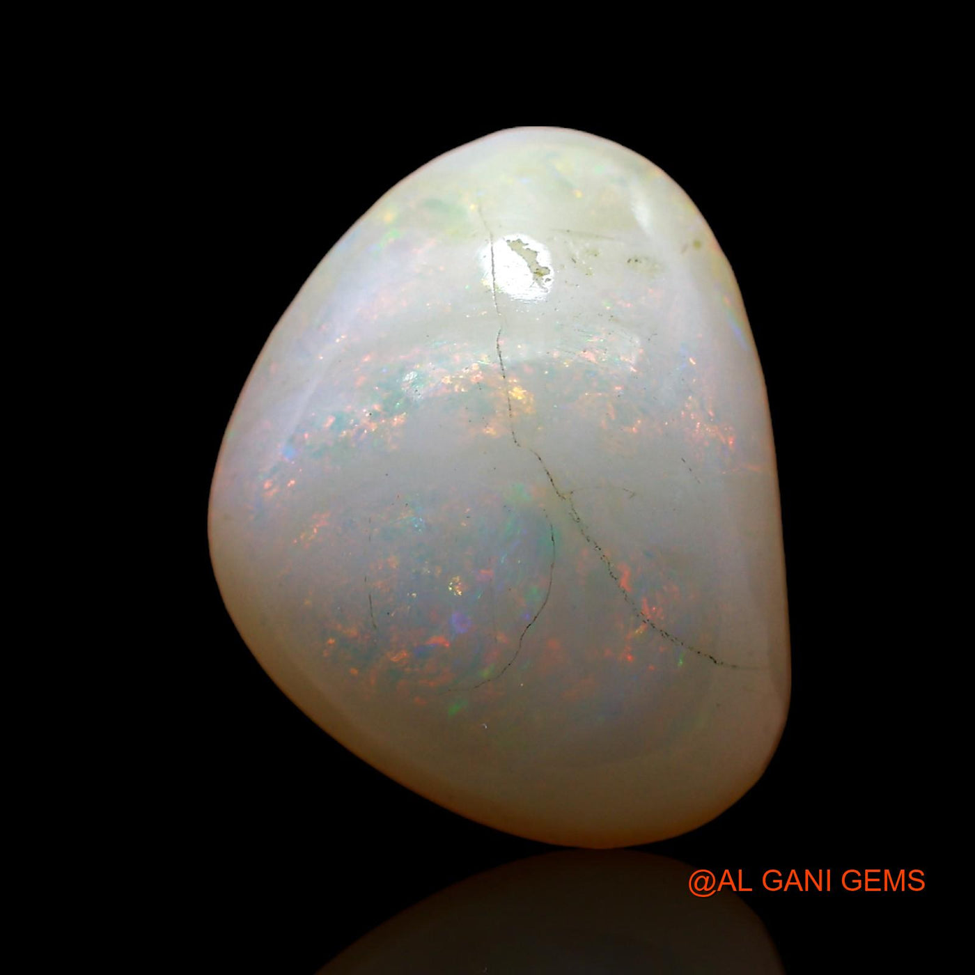 5.00 Cts Natural Australian Fire Opal Fancy Cabochon Loose Gemstone For Jewelry 14x11x5 mm AC-935
