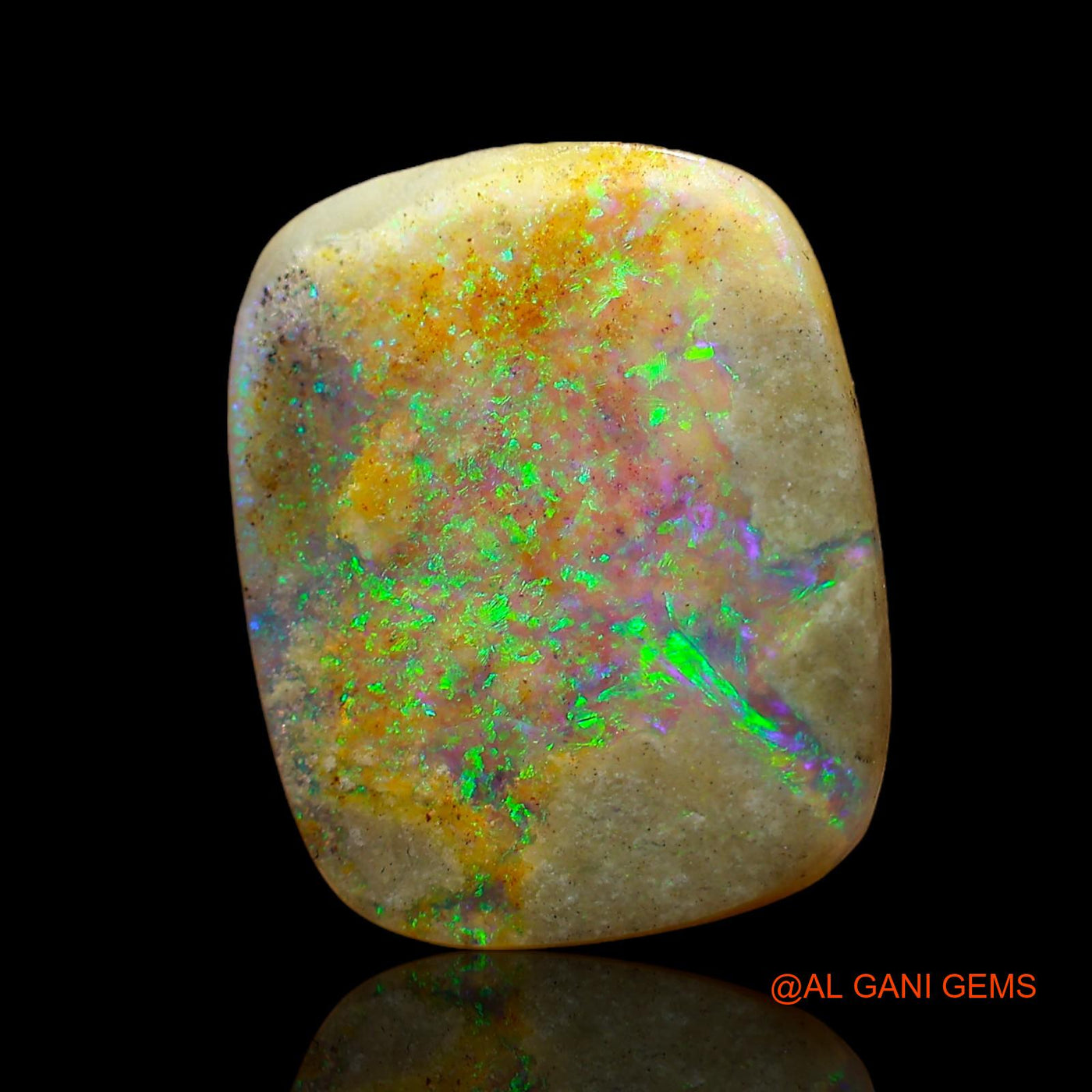 4.00 Cts Natural Australian Fire Opal Loose Gemstone Oval Cabochon 13x11x3 mm AC-937