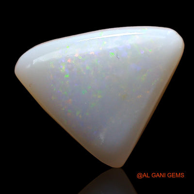 Natural Untreated Fire Opal Loose Gemstone Trillion Cabochon From Australia 4.00 Cts 12x11x4 mm AC-938