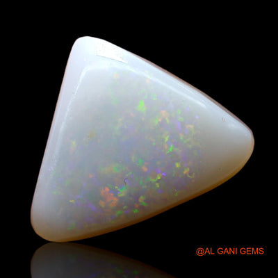 Natural Untreated Fire Opal Loose Gemstone Trillion Cabochon From Australia 4.00 Cts 12x11x4 mm AC-938