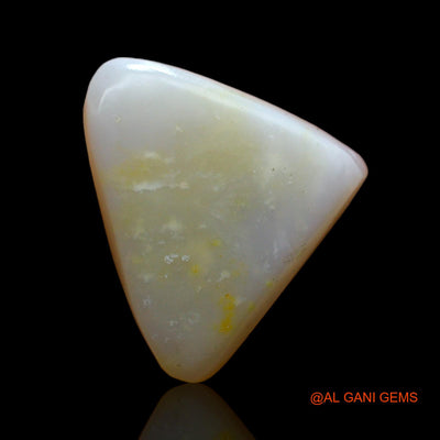 Natural Untreated Fire Opal Loose Gemstone Trillion Cabochon From Australia 4.00 Cts 12x11x4 mm AC-938