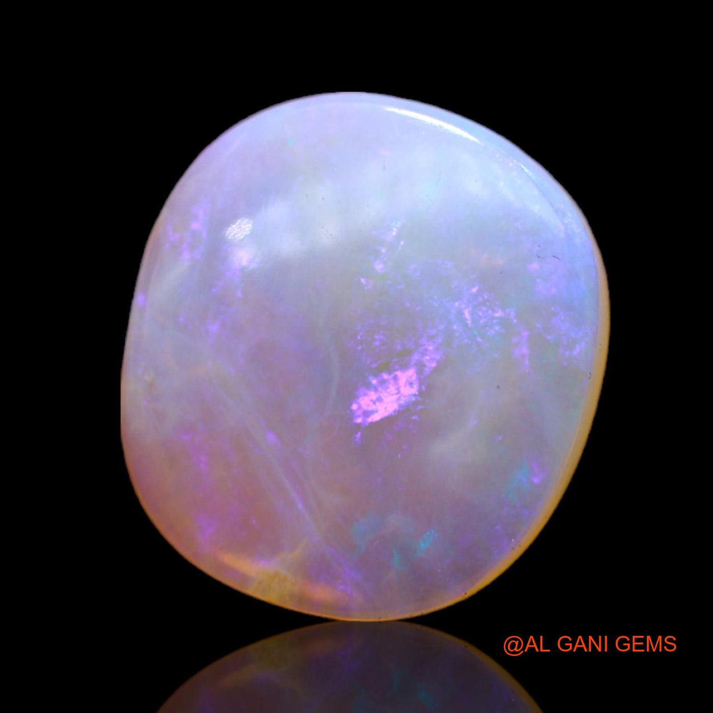 6.00 Cts Unheated Australian Fire Opal Loose Gemstone Oval Cabochon Natural 16x14x3 mm AC-93
